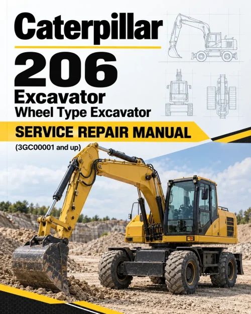 Caterpillar CAT 206 Excavator Wheel Type Excavator Service Repair Manual (3GC00001 and up)