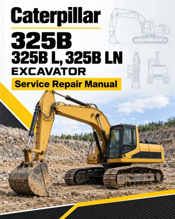 Caterpillar CAT 325B 325B L, 325B LN Excavator Service Repair Manual (6DN00001 and up)
