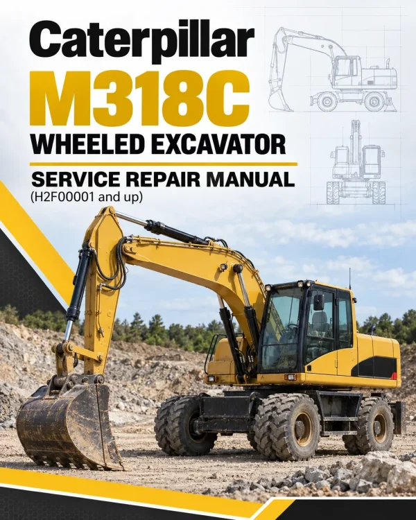 Caterpillar CAT M318C Wheeled Excavator Service Repair Manual (H2F00001 and up)