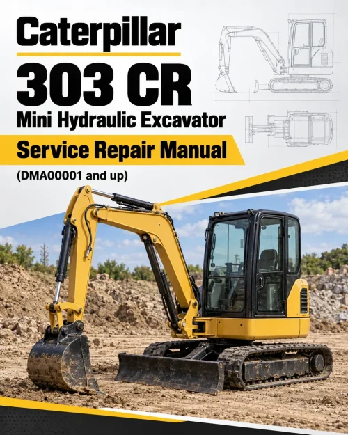 Caterpillar CAT 303 CR Mini Hydraulic Excavator Service Repair Manual (DMA00001 and up) Caterpillar CAT 303 CR Mini Hydraulic Excavator Service Repair Manual (DMA00001 and up)