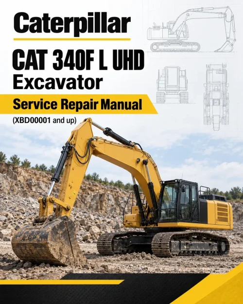 Caterpillar CAT 340F L UHD Excavator Service Repair Manual (XBD00001 and up)