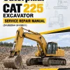 Caterpillar CAT 225 Excavator Service Repair Manual (51U02034 till 02831)