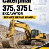Caterpillar CAT 375, 375 L Excavator Service Repair Manual (1JM00001 and up)