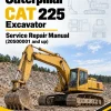 Caterpillar CAT 225 Excavator Service Repair Manual (20S00001 and up)