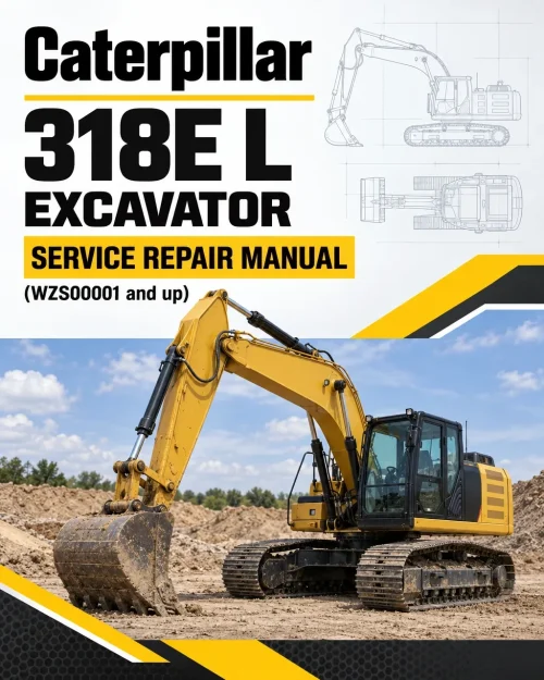 Caterpillar CAT 318E L Excavator Service Repair Manual (WZS00001 and up)