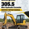Caterpillar CAT 305.5 Mini Hydraulic Excavator Service Repair Manual (CXZ00001 and up)