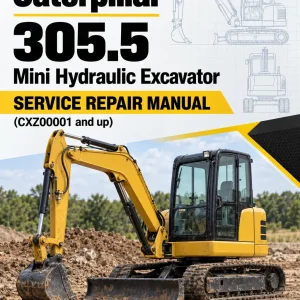 Caterpillar CAT 305.5 Mini Hydraulic Excavator Service Repair Manual (CXZ00001 and up) Caterpillar CAT 305.5 Mini Hydraulic Excavator Service Repair Manual (CXZ00001 and up)