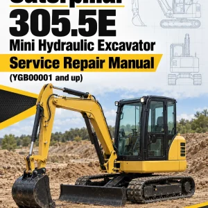 Caterpillar CAT 305.5E Mini Hydraulic Excavator Service Repair Manual (YGB00001 and up)