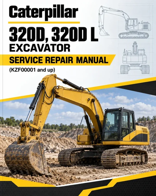 Caterpillar CAT 320D, 320D L Excavator Service Repair Manual (KZF00001 and up)