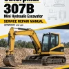 Caterpillar CAT 307B Mini Hydraulic Excavator Service Repair Manual (5CW00001 and up)