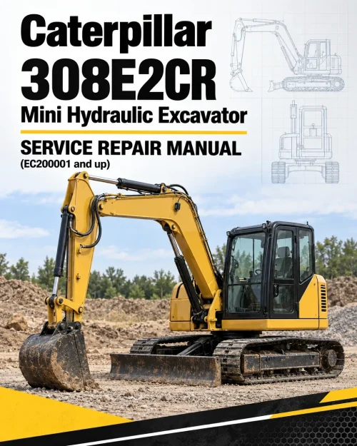 Caterpillar CAT 308E2CR Mini Hydraulic Excavator Service Repair Manual (EC200001 and up)
