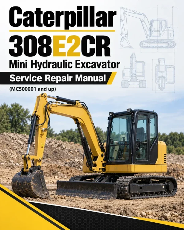 Caterpillar CAT 308E2CR Mini Hydraulic Excavator Service Repair Manual (MC500001 and up)