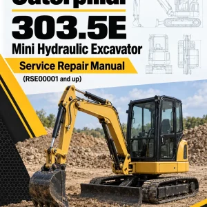Caterpillar CAT 303.5E Mini Hydraulic Excavator Service Repair Manual (RSE00001 and up) Caterpillar CAT 303.5E Mini Hydraulic Excavator Service Repair Manual (RSE00001 and up)