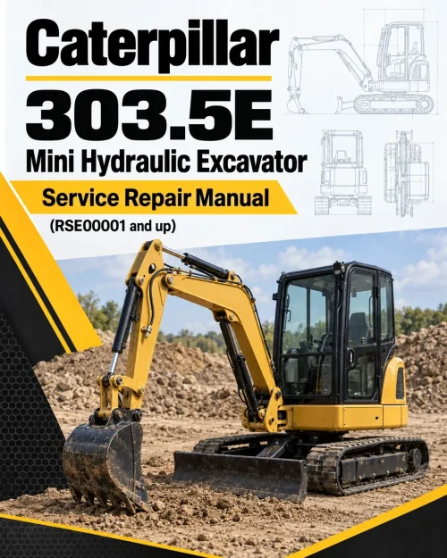 Caterpillar CAT 303.5E Mini Hydraulic Excavator Service Repair Manual (RSE00001 and up) Caterpillar CAT 303.5E Mini Hydraulic Excavator Service Repair Manual (RSE00001 and up)