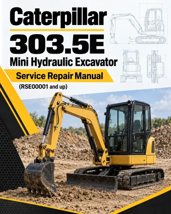 Caterpillar CAT 303.5E Mini Hydraulic Excavator Service Repair Manual (RSE00001 and up) Caterpillar CAT 303.5E Mini Hydraulic Excavator Service Repair Manual (RSE00001 and up)