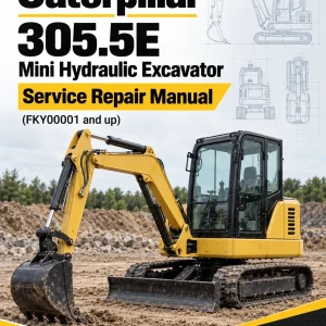 Caterpillar CAT 305.5E Mini Hydraulic Excavator Service Repair Manual (FKY00001 and up) Caterpillar CAT 305.5E Mini Hydraulic Excavator Service Repair Manual (FKY00001 and up)