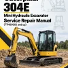Caterpillar CAT 304E Mini Hydraulic Excavator Service Repair Manual (TTN00001 and up)