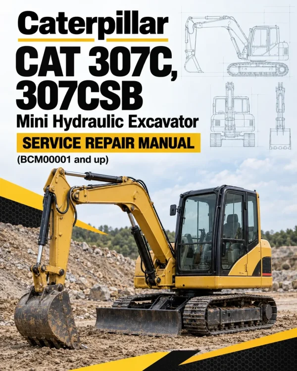 Caterpillar CAT 307C, 307CSB Mini Hydraulic Excavator Service Repair Manual (BCM00001 and up) Caterpillar CAT 307C, 307CSB Mini Hydraulic Excavator Service Repair Manual (BCM00001 and up)
