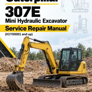 Caterpillar CAT 307E Mini Hydraulic Excavator Service Repair Manual (H1Y00001 and up)