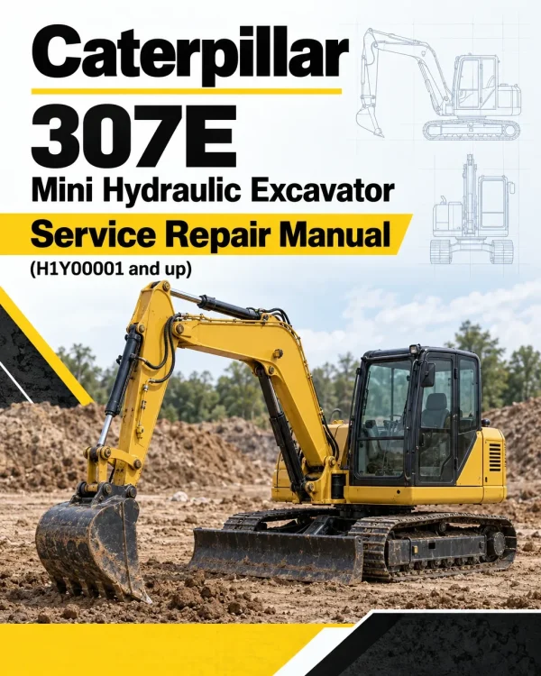 Caterpillar CAT 307E Mini Hydraulic Excavator Service Repair Manual (H1Y00001 and up)