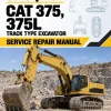 Caterpillar CAT 375, 375L Track Type Excavator Service Repair Manual (8XG00001 till 00312) Caterpillar CAT 375, 375L Track Type Excavator Service Repair Manual (8XG00001 till 00312)