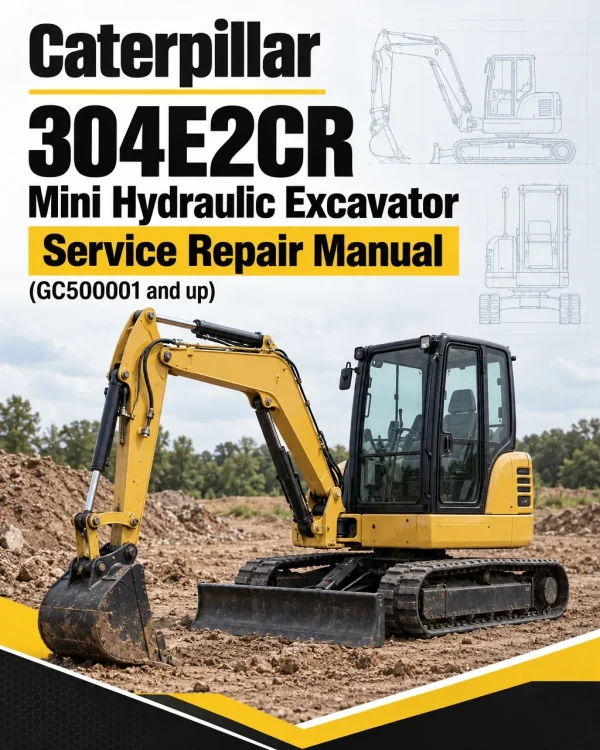 Caterpillar CAT 304E2CR Mini Hydraulic Excavator Service Repair Manual (GC500001 and up)