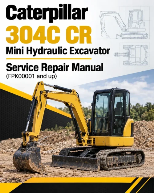 Caterpillar CAT 304C CR Mini Hydraulic Excavator Service Repair Manual (FPK00001 and up)