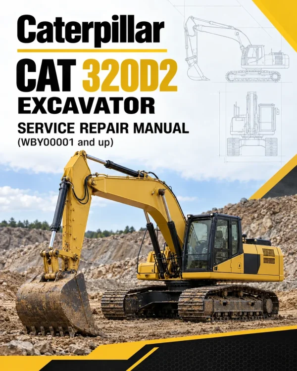 Caterpillar CAT 320D2 Excavator Service Repair Manual (WBY00001 and up)