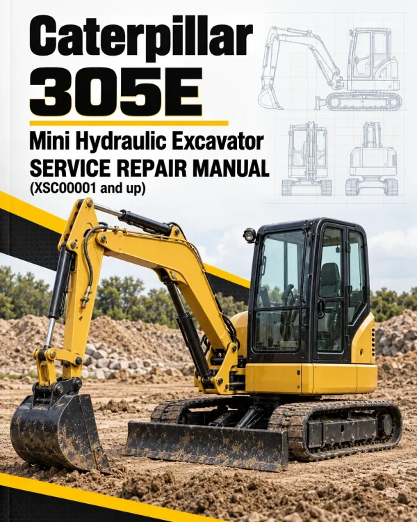 Caterpillar CAT 305E Mini Hydraulic Excavator Service Repair Manual (XSC00001 and up)