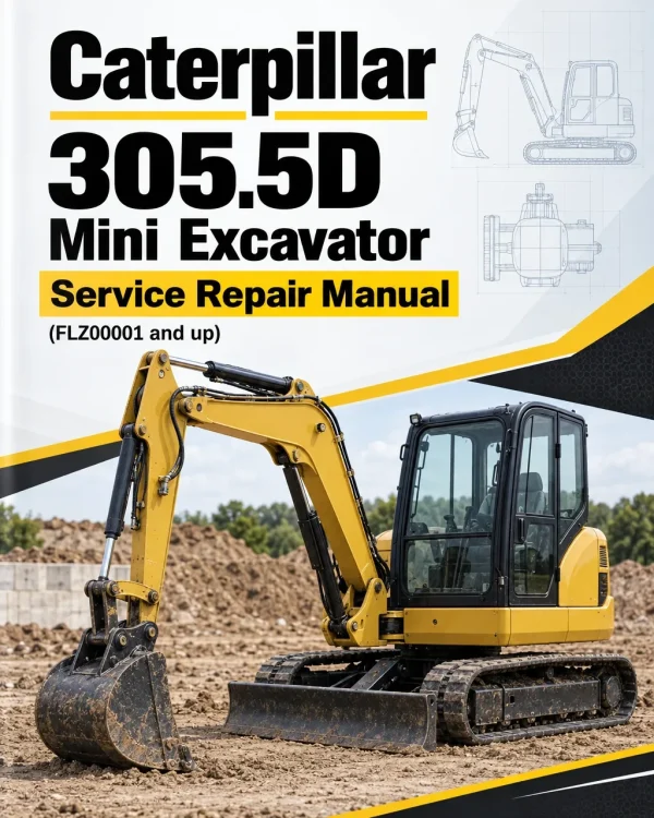 Caterpillar CAT 305.5D Mini Excavator Service Repair Manual (FLZ00001 and up)