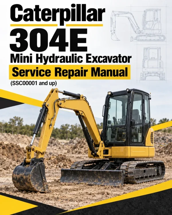 Caterpillar CAT 304E Mini Hydraulic Excavator Service Repair Manual (SSC00001 and up)