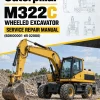 Caterpillar CAT M322C Wheeled Excavator Service Repair Manual (BDK00001 till 02000)