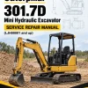 Caterpillar CAT 301.7D Mini Hydraulic Excavator Service Repair Manual (LJH00001 and up) Caterpillar CAT 301.7D Mini Hydraulic Excavator Service Repair Manual (LJH00001 and up)