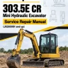 Caterpillar CAT 303.5E CR Mini Hydraulic Excavator Service Repair Manual (JX200001 and up) Caterpillar CAT 303.5E CR Mini Hydraulic Excavator Service Repair Manual (JX200001 and up)