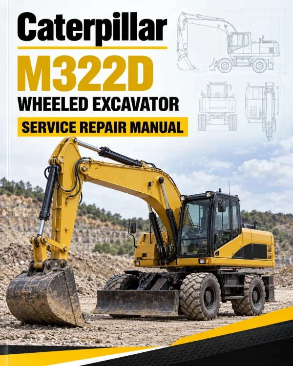 Caterpillar CAT M322D Wheeled Excavator Service Repair Manual (W2S00001 and up)