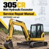 Caterpillar CAT 305CR Mini Hydraulic Excavator Service Repair Manual (DGT00001 and up) Caterpillar CAT 305CR Mini Hydraulic Excavator Service Repair Manual (DGT00001 and up)