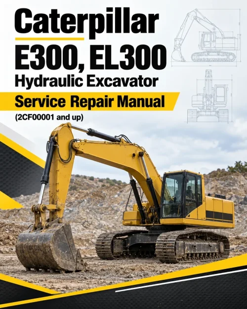 Caterpillar CAT E300, EL300 Hydraulic Excavator Service Repair Manual (2CF00001 and up) Caterpillar CAT E300, EL300 Hydraulic Excavator Service Repair Manual (2CF00001 and up)
