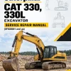 Caterpillar CAT 330, 330L Excavator Service Repair Manual (8FK00001 and up)