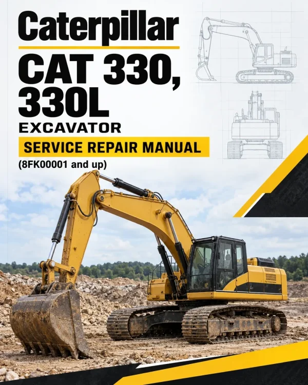 Caterpillar CAT 330, 330L Excavator Service Repair Manual (8FK00001 and up)