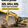 Caterpillar CAT 325, 325 A, 325L Track Type Excavator Service Repair Manual (8JG00001 and up)