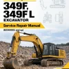 Caterpillar CAT 349F, 349F L Excavator Service Repair Manual (BZ200001 and up)