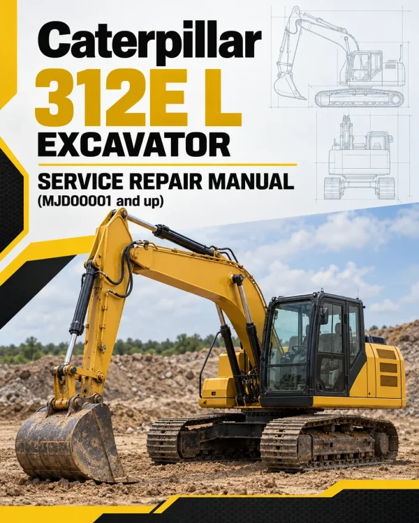 Caterpillar CAT 312E L Excavator Service Repair Manual (MJD00001 and up)