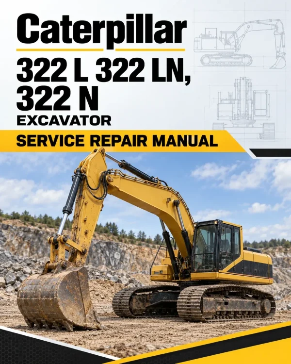 Caterpillar CAT 322 L 322 LN, 322 N Excavator Service Repair Manual (4RM00001 and up) Caterpillar CAT 322 L 322 LN, 322 N Excavator Service Repair Manual (4RM00001 and up)