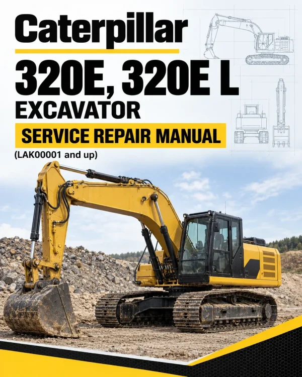 Caterpillar CAT 320E, 320E L Excavator Service Repair Manual (LAK00001 and up)