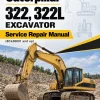 Caterpillar CAT 322, 322L Excavator Service Repair Manual (8CL00001 and up) Caterpillar CAT 322, 322L Excavator Service Repair Manual (8CL00001 and up)