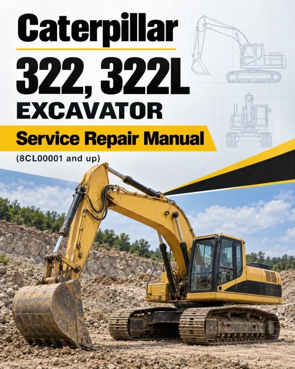 Caterpillar CAT 322, 322L Excavator Service Repair Manual (8CL00001 and up) Caterpillar CAT 322, 322L Excavator Service Repair Manual (8CL00001 and up)