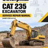 Caterpillar CAT 235 Excavator Service Repair Manual (64R01258 and up)