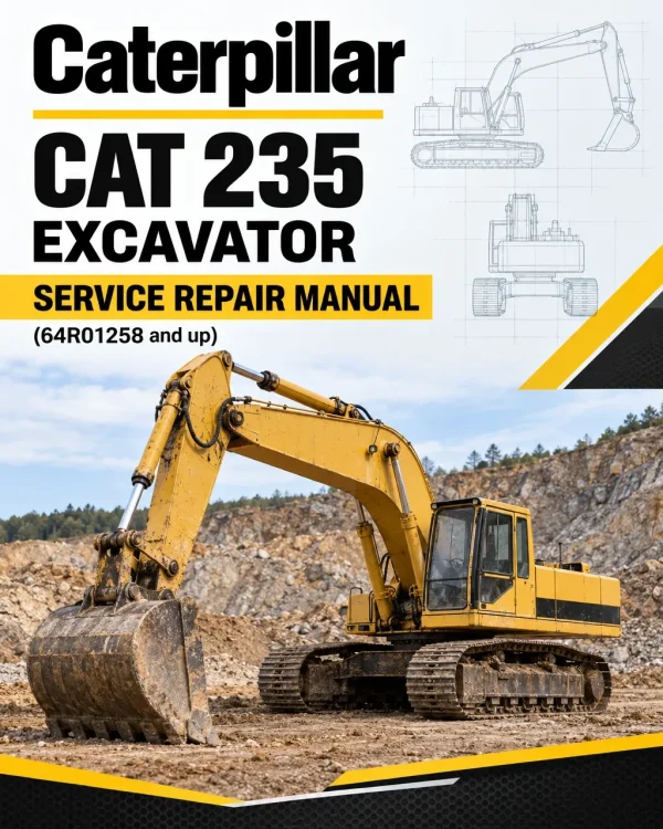 Caterpillar CAT 235 Excavator Service Repair Manual (64R01258 and up)