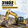 Caterpillar CAT 318D2 L Excavator Service Repair Manual (HBP00001 and up)