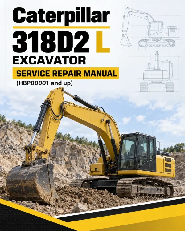 Caterpillar CAT 318D2 L Excavator Service Repair Manual (HBP00001 and up)